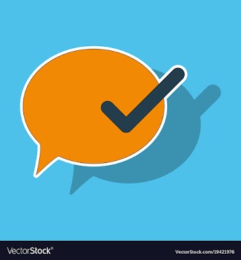 Sticker check message flat icon vector image