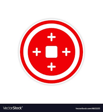 Sticker Chinese coin vector image