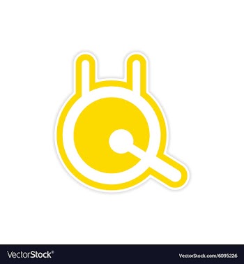 Sticker Chinese gong vector image