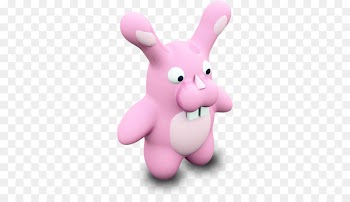 Sticker Computer Icons WhatsApp WeChat - easter bunny pink background 