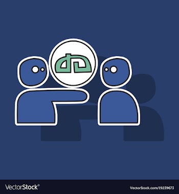 Sticker deviant deviantart social social media vector image