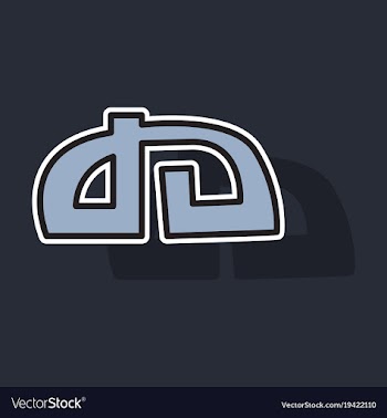 Sticker deviant deviantart social social media vector image