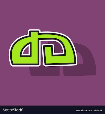 Sticker deviant deviantart social social media vector image