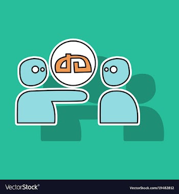 Sticker deviant deviantart social social media vector image