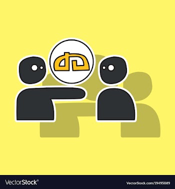 Sticker deviant deviantart social social media vector image