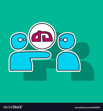 Sticker deviant deviantart social social media vector image