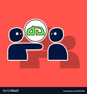 Sticker deviant deviantart social social media vector image