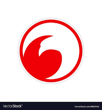 Sticker Eagle flies logo vector image