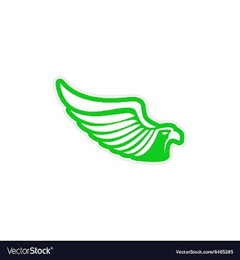 Sticker eagle vector image