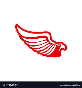 Sticker eagle vector image