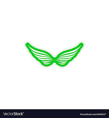 Sticker Eagle Wings logo vector image