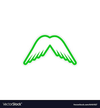 Sticker Eagle Wings vector image