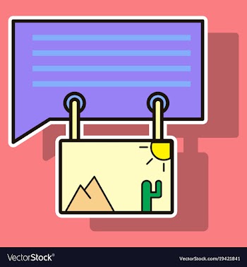 Sticker email attachment icon paper document clip vector image