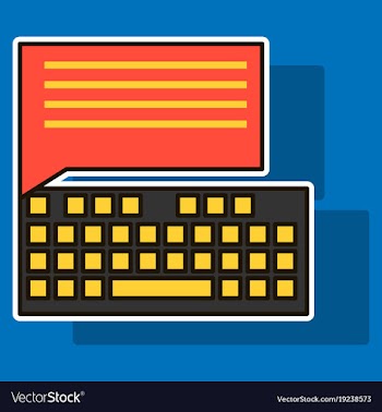 Sticker flat line icon concept of new email inbox vector image