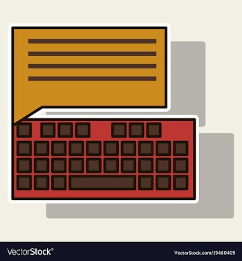 Sticker flat line icon concept of new email inbox vector image