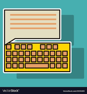 Sticker flat line icon concept of new email inbox vector image