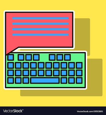 Sticker flat line icon concept of new email inbox vector image