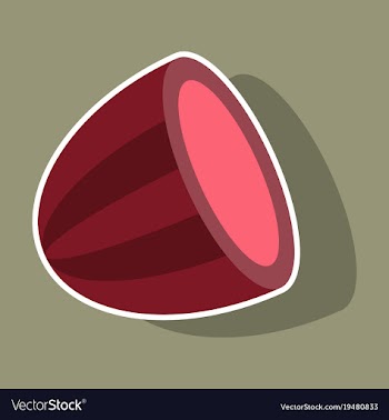 Sticker fresh and juicy whole watermelon vector image