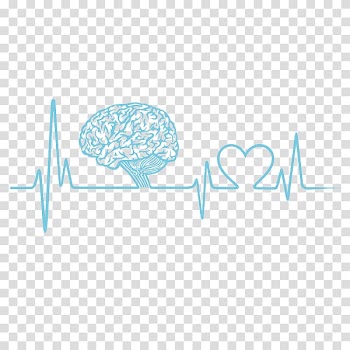 Sticker Heart, ECG,health,The brain transparent background PNG clipart