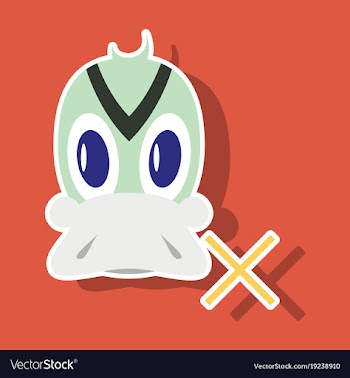 Sticker icon in flat style duck vector image