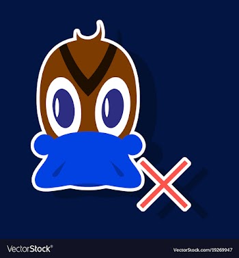 Sticker icon in flat style duck vector image