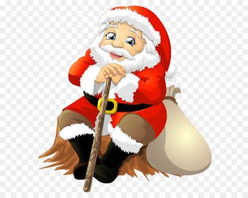 Sticker iMessage WhatsApp Clip art - Santa with Bag PNG Clipart 