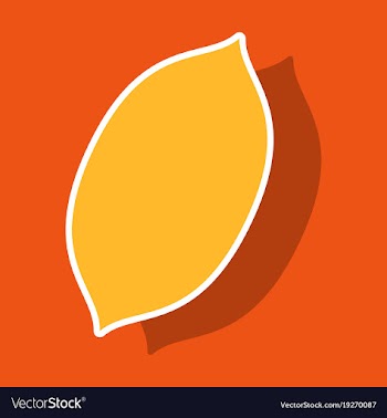 Sticker lemon fresh lemon fruits vector image