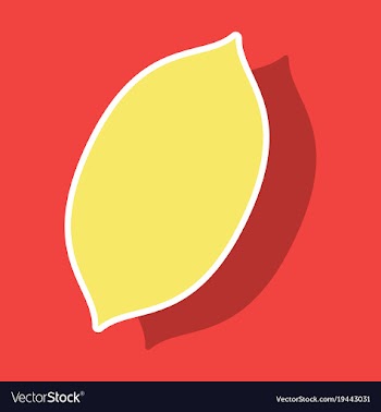 Sticker lemon fresh lemon fruits vector image