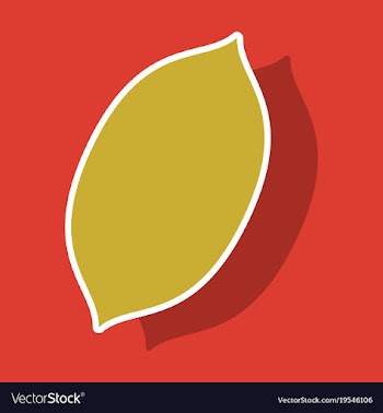 Sticker lemon fresh lemon fruits vector image