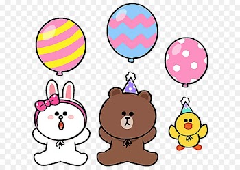Sticker LINE Birthday Party Clip art - line 