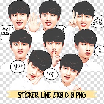 STICKER LINE EXO D O Special transparent background PNG clipart