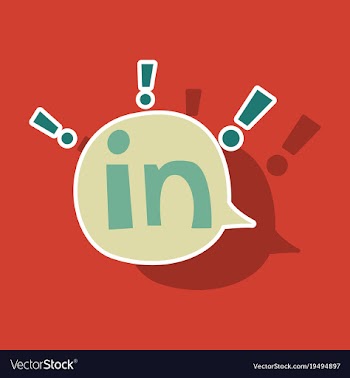 Sticker linkedin color icon glossy app icon logo vector image