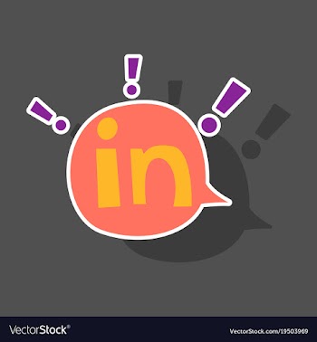 Sticker linkedin color icon glossy app icon logo vector image
