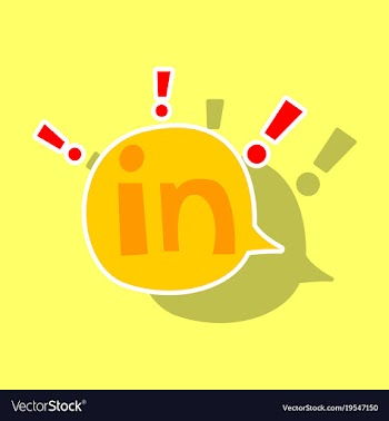 Sticker linkedin color icon glossy app icon logo vector image