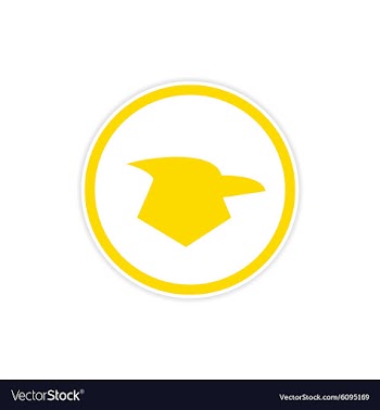 Sticker logo Eagle vector image