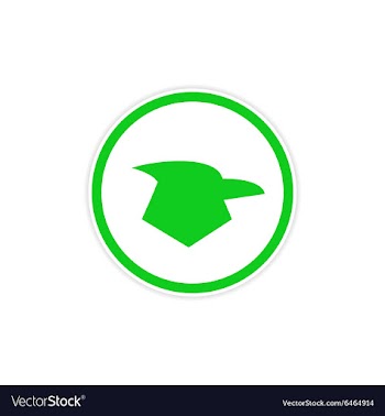 Sticker logo Eagle vector image