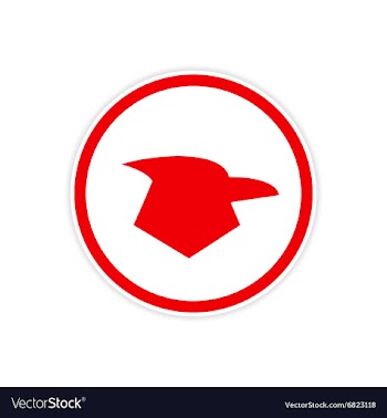 Sticker logo Eagle vector image