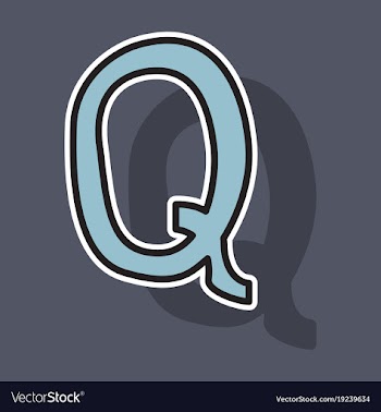 Sticker logo quora website icon social media vector image