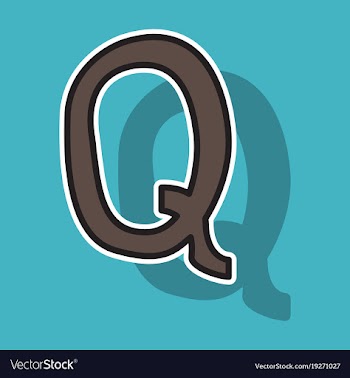 Sticker logo quora website icon social media vector image