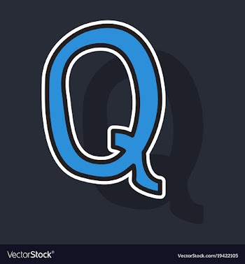 Sticker logo quora website icon social media vector image