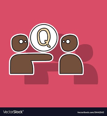 Sticker logo quora website icon social media vector image