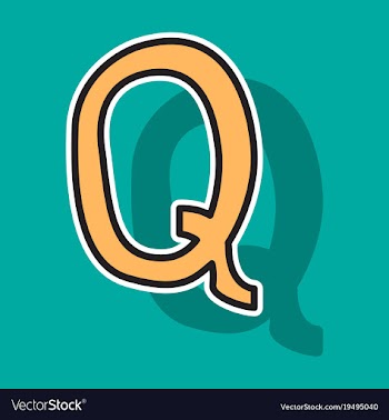 Sticker logo quora website icon social media vector image