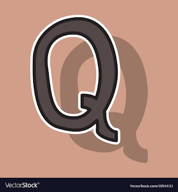 Sticker logo quora website icon social media vector image