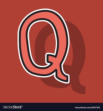 Sticker logo quora website icon social media vector image