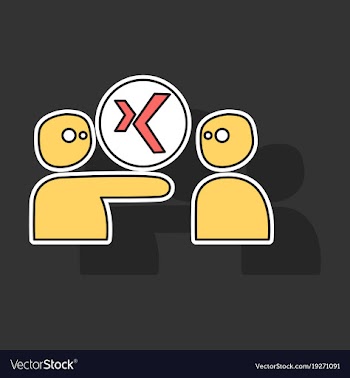 Sticker logo xing icon social social media social vector image
