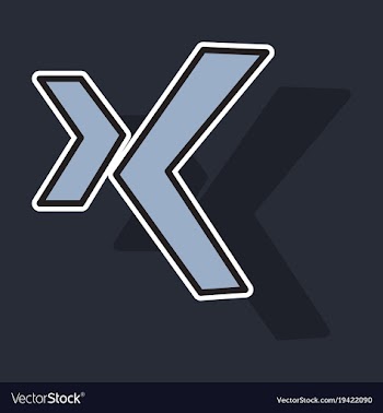 Sticker logo xing icon social social media social vector image