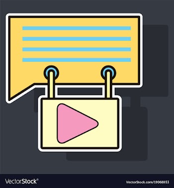 Sticker media and social network concept with vector image