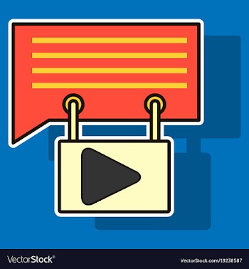 Sticker media and social network concept with vector image