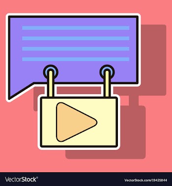 Sticker media and social network concept with vector image