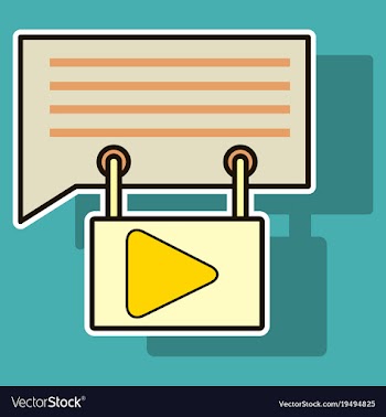 Sticker media and social network concept with vector image